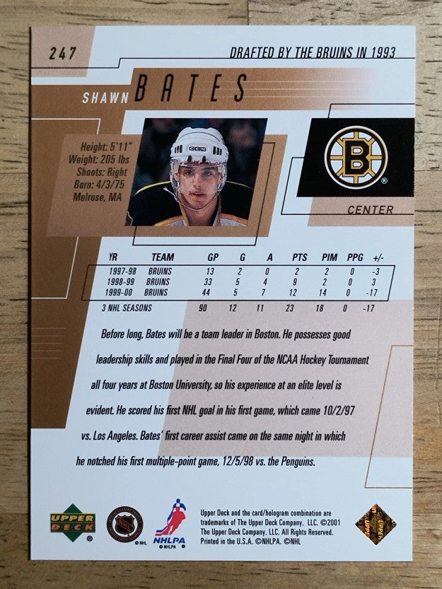 2000-01 Upper Deck #247 Shawn Bates