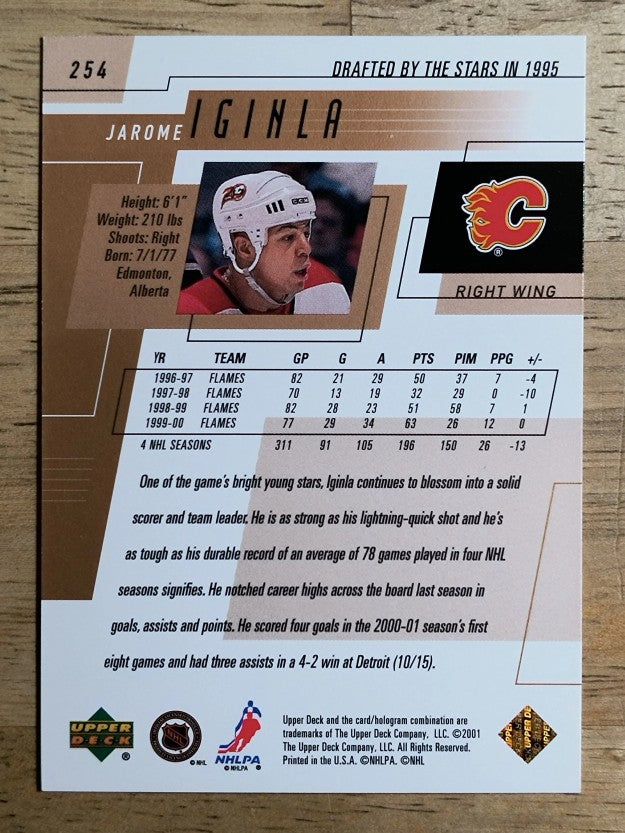 2000-01 Upper Deck #254 Jarome Iginla