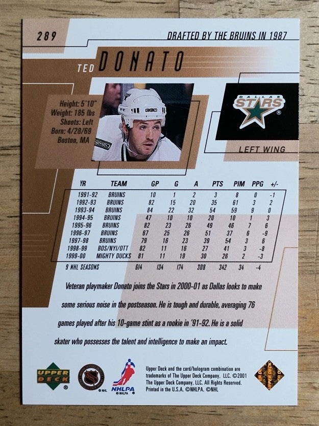 2000-01 Upper Deck #289 Ted Donato