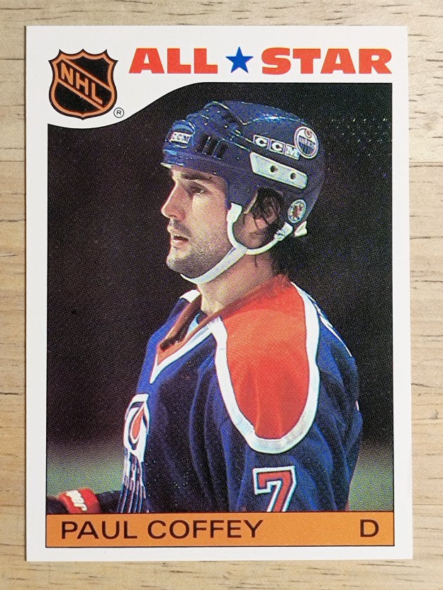 1985-86 Topps Sticker Inserts #4 Paul Coffey