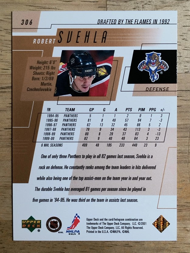 2000-01 Upper Deck #306 Robert Svehla