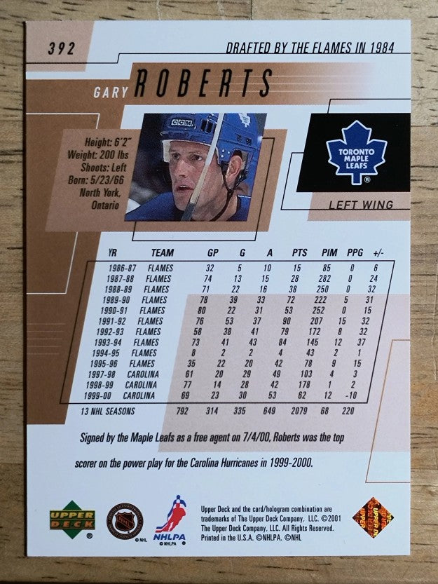 2000-01 Upper Deck #392 Gary Roberts