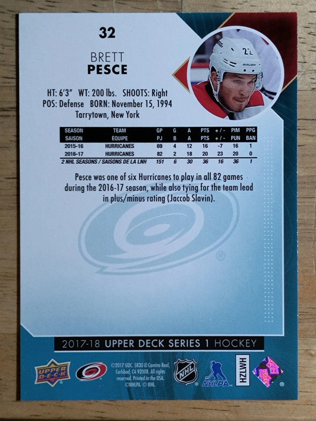 2017-18 Upper Deck #32 Brett Pesce
