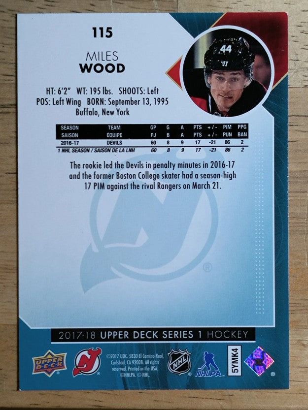 2017-18 Upper Deck #115 Miles Wood