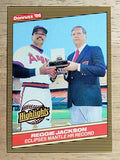 1986 Donruss Highlights #10 Mickey Mantle/Reggie Jackson