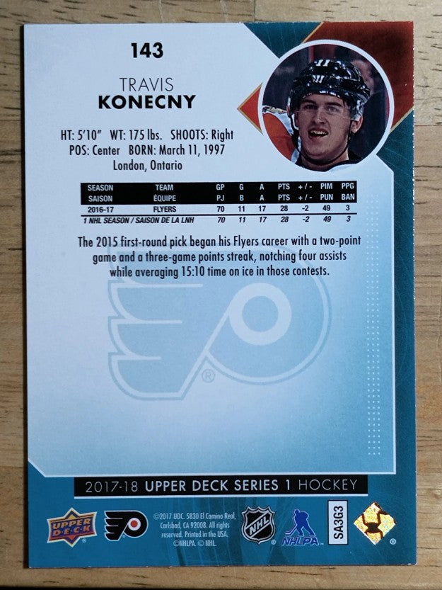 2017-18 Upper Deck #143 Travis Konecny