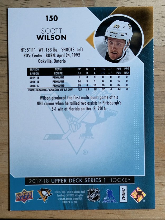 2017-18 Upper Deck #150 Scott Wilson