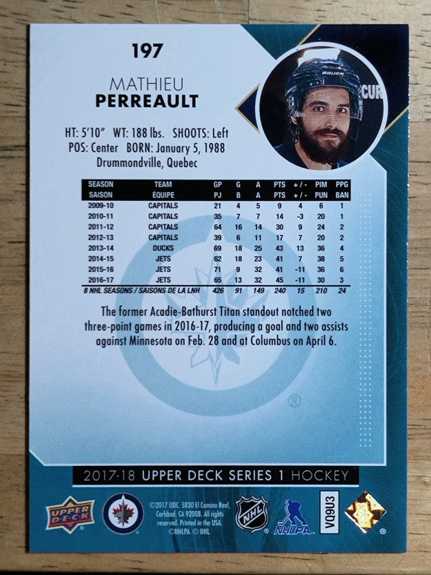 2017-18 Upper Deck #197 Mathieu Perreault