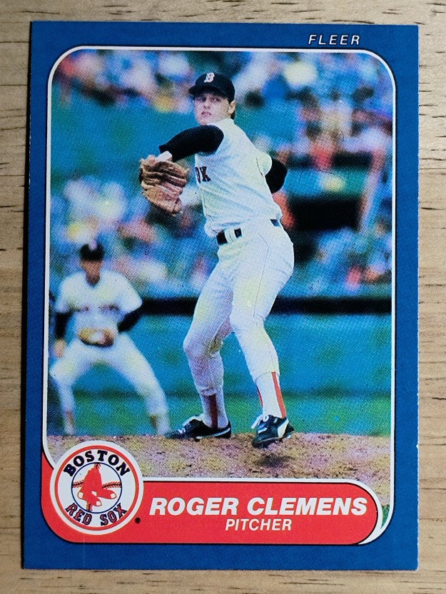 1986 Fleer #345 Roger Clemens
