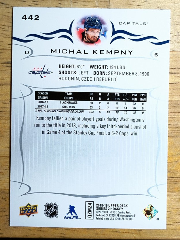 2018-19 Upper Deck #442 Michal Kempny