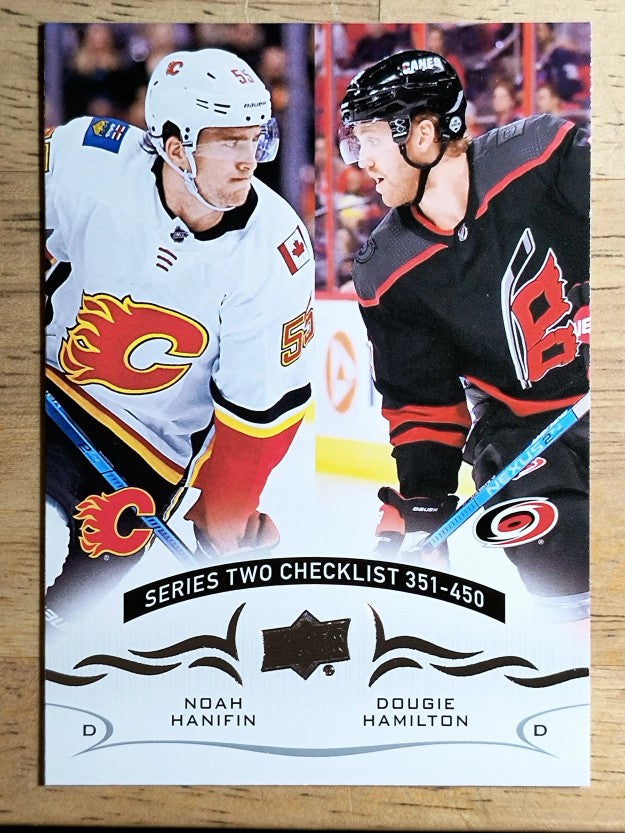 2018-19 Upper Deck #450 Noah Hanifin/Dougie Hamilton CL