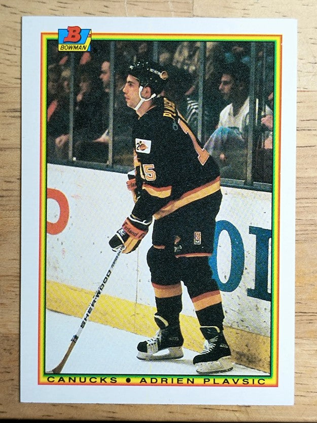1990-91 Bowman #62 Adrien Plavsic RC