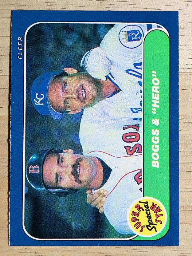 1986 Fleer #634 Wade Boggs/George Brett