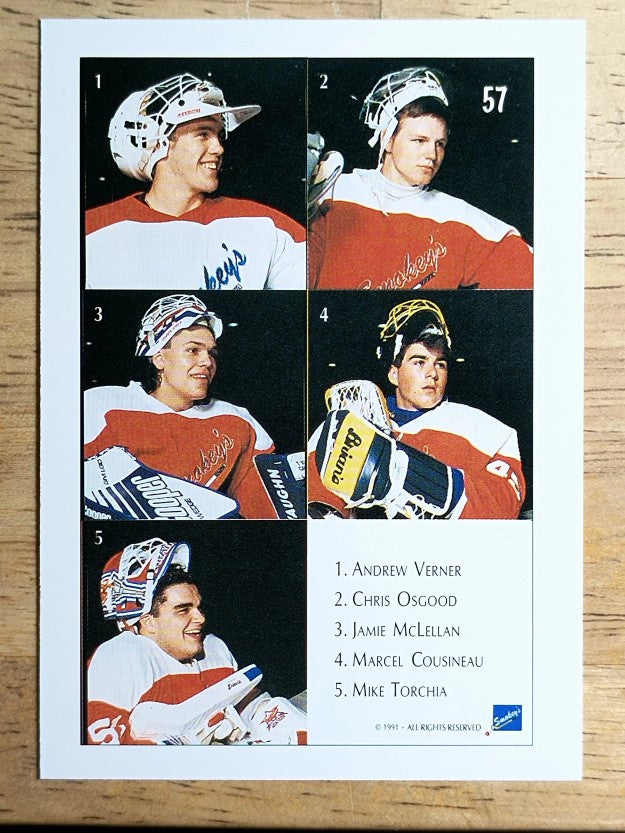 1991 Ultimate Draft #57 The Goalies