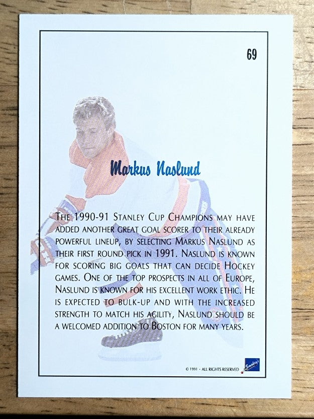 1991 Ultimate Draft #69 Markus Naslund FDP