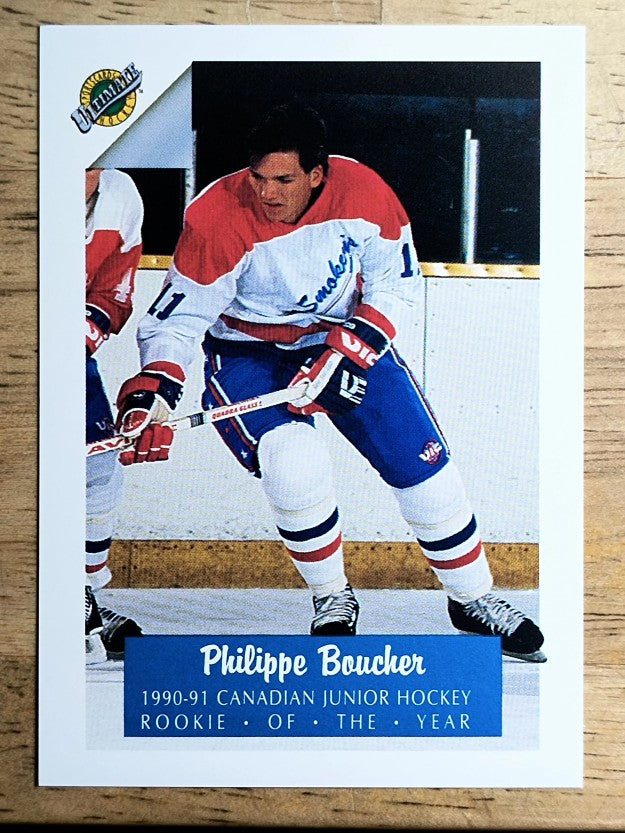 1991 Ultimate Draft #75 Philippe Boucher/Jeff Nelson/Scott Niedermayer AW