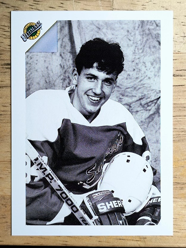 1991 Ultimate Draft #87 Yanic Perreault BW