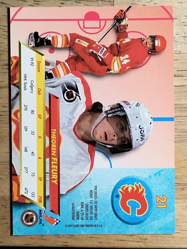 1992-93 Ultra #21 Theo Fleury