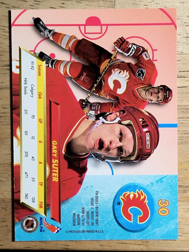 1992-93 Ultra #30 Gary Suter