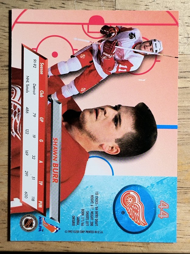 1992-93 Ultra #44 Shawn Burr
