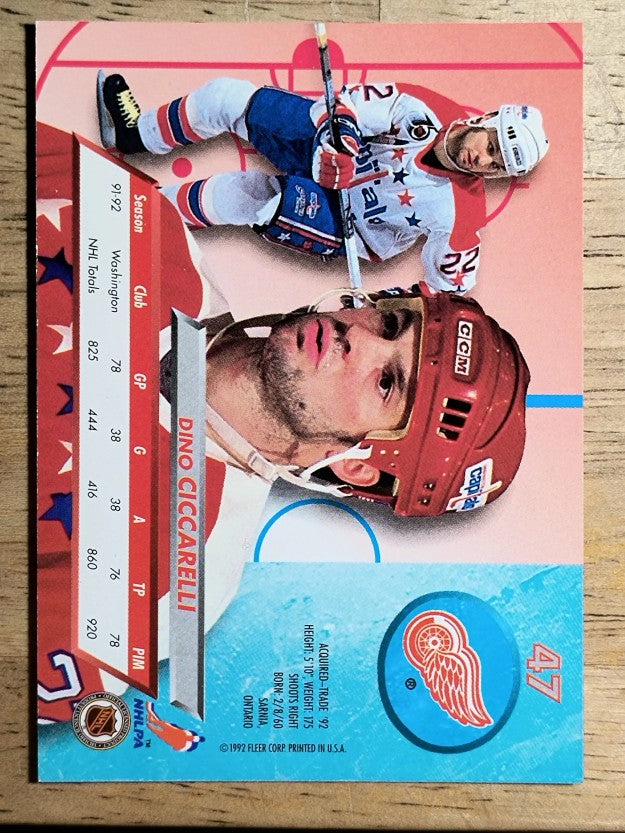 1992-93 Ultra #47 Dino Ciccarelli