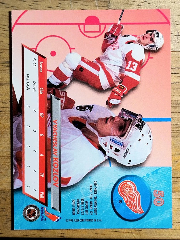 1992-93 Ultra #50 Slava Kozlov