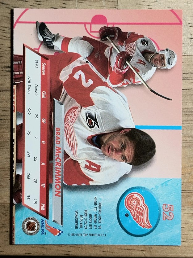 1992-93 Ultra #52 Brad McCrimmon