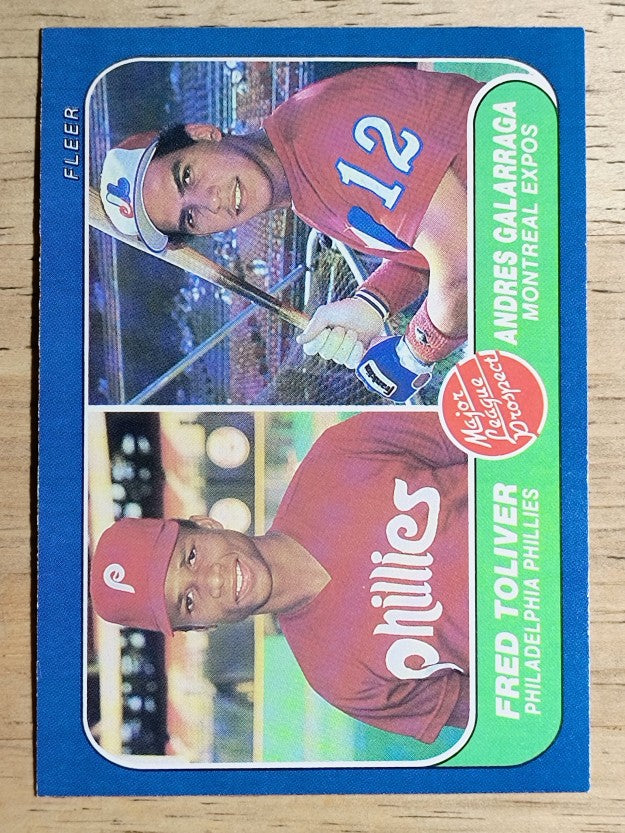 1986 Fleer #647 Andres Galarraga RC