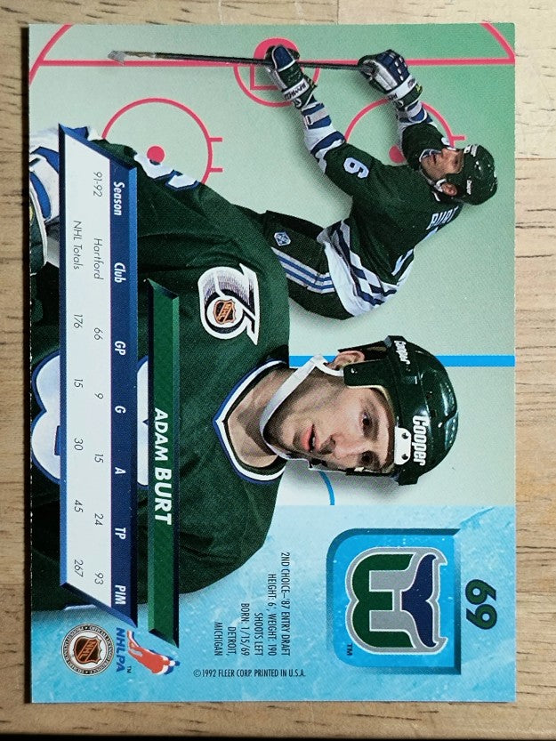 1992-93 Ultra #69 Adam Burt