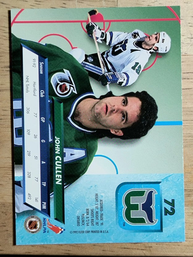 1992-93 Ultra #72 John Cullen