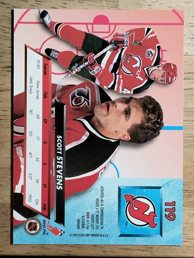 1992-93 Ultra #119 Scott Stevens