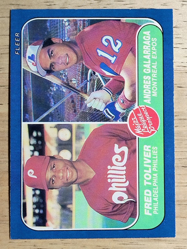 1986 Fleer #647 Andres Galarraga RC
