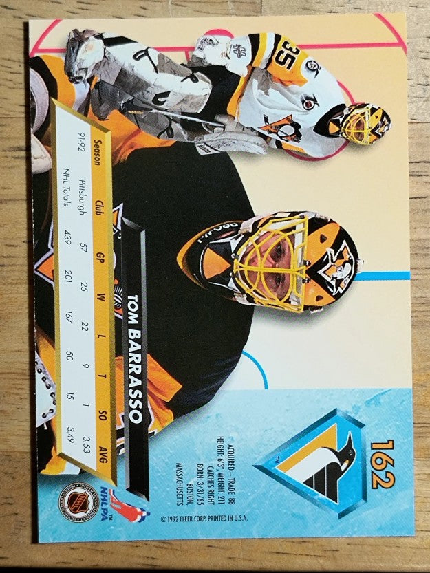 1992-93 Ultra #162 Tom Barrasso