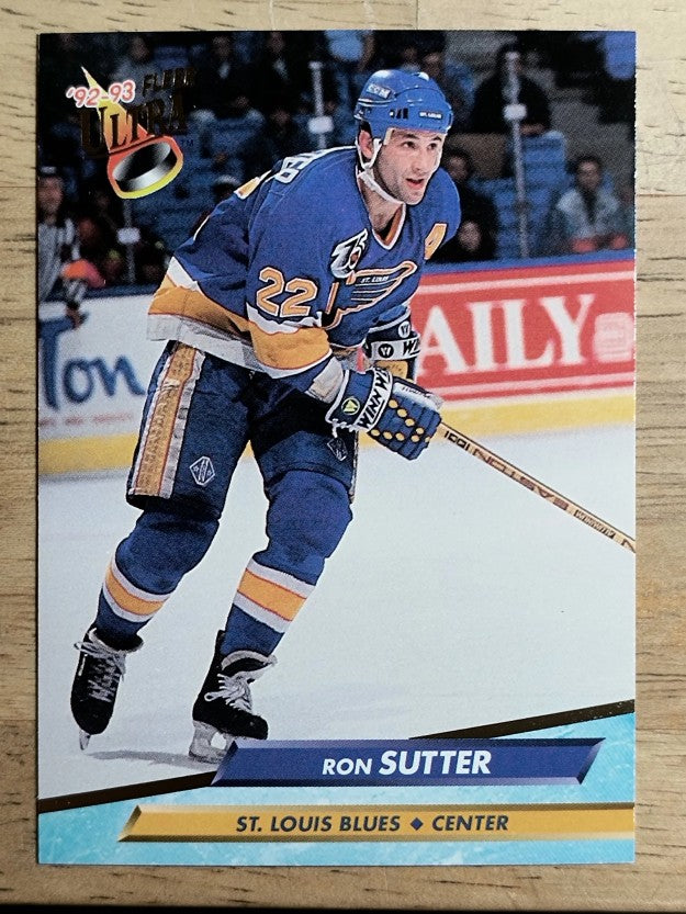 1992-93 Ultra #190 Ron Sutter