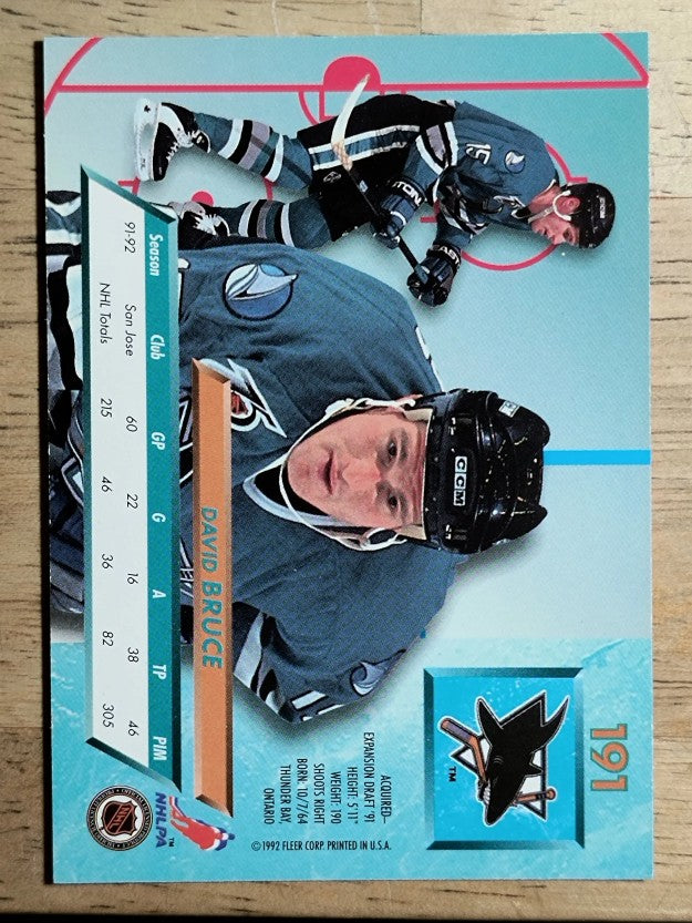 1992-93 Ultra #191 David Bruce