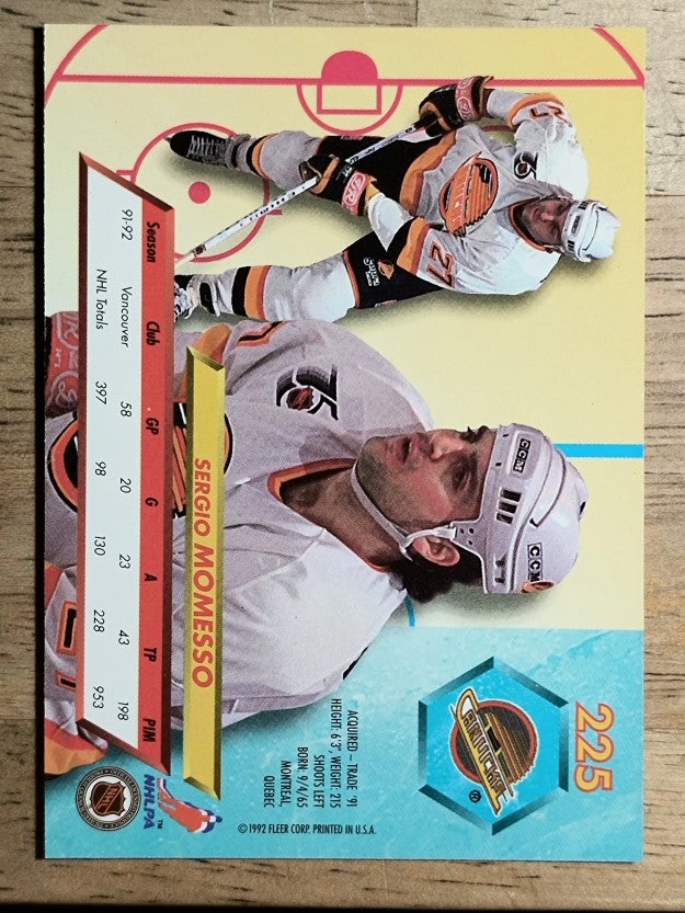 1992-93 Ultra #225 Sergio Momesso