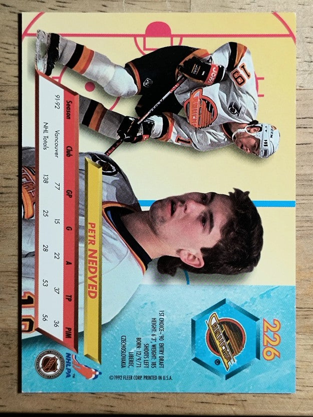 1992-93 Ultra #226 Petr Nedved