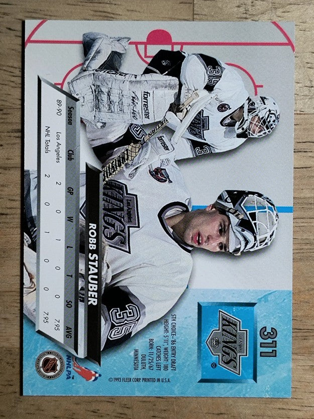 1992-93 Ultra #311 Robb Stauber