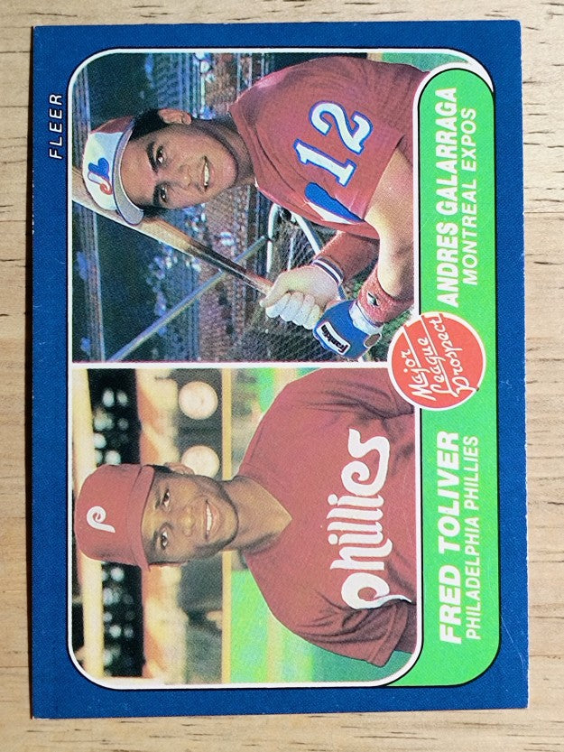 1986 Fleer #647 Andres Galarraga RC