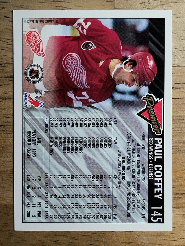 1993-94 Topps Premier #145 Paul Coffey