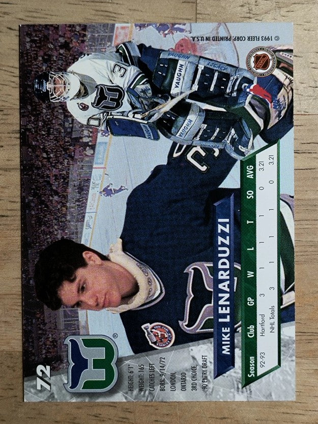 1993-94 Ultra #72 Mike Lenarduzzi RC
