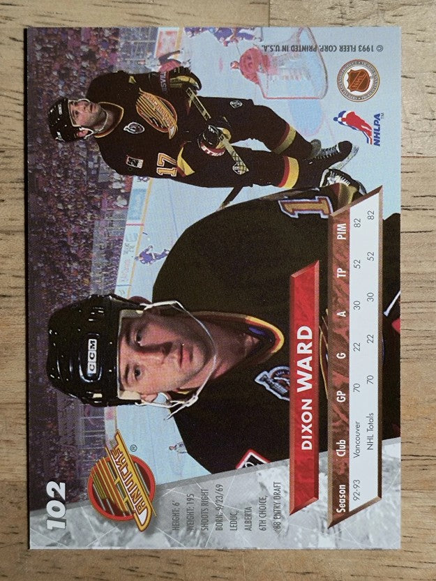 1993-94 Ultra #102 Dixon Ward