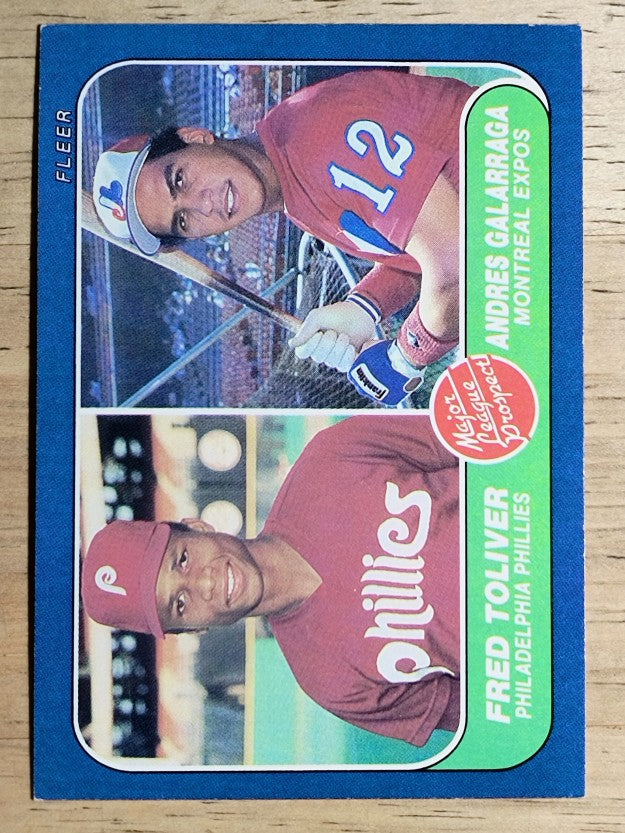 1986 Fleer #647 Andres Galarraga RC