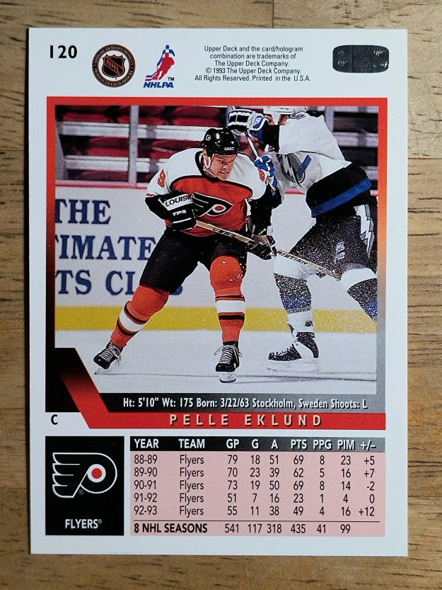 1993-94 Upper Deck #120 Pelle Eklund