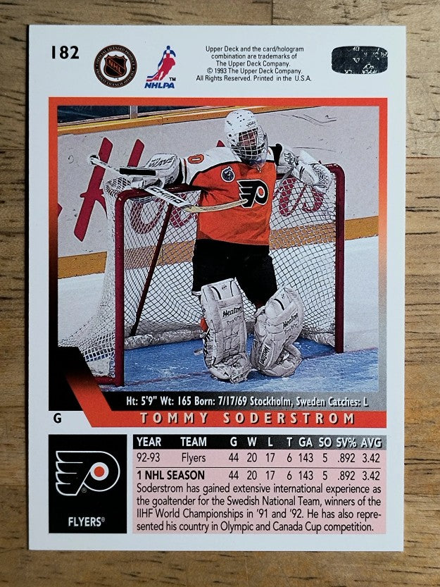 1993-94 Upper Deck #182 Tommy Soderstrom
