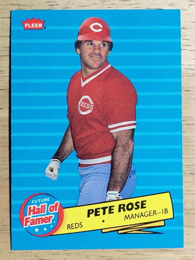 1986 Fleer Future Hall of Famers #1 Pete Rose
