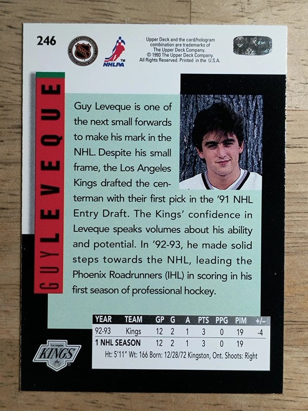 1993-94 Upper Deck #246 Guy Leveque SR