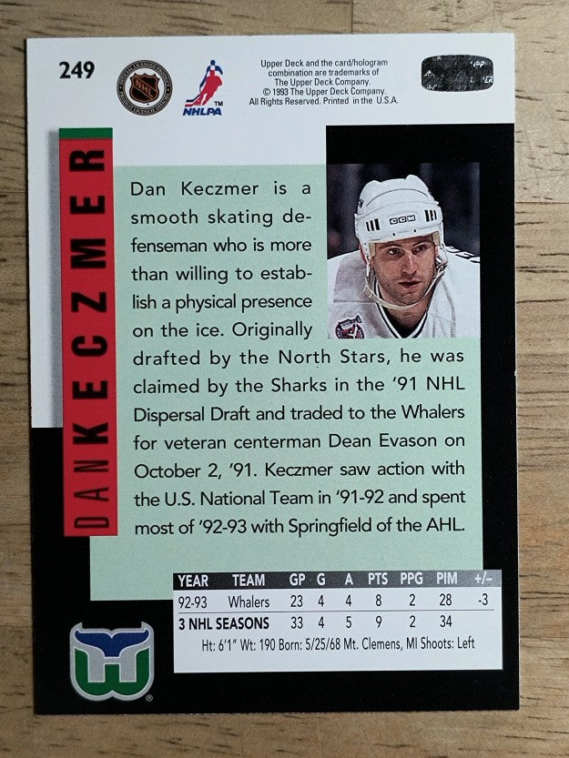 1993-94 Upper Deck #249 Dan Keczmer SR