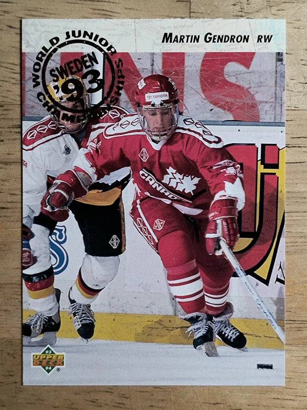 1993-94 Upper Deck #259 Martin Gendron WJC RC