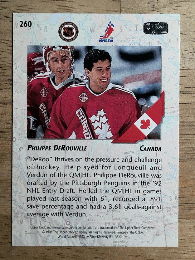1993-94 Upper Deck #260 Philippe DeRouville WJC RC